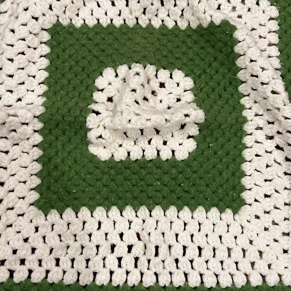 Handmade crochet afghan